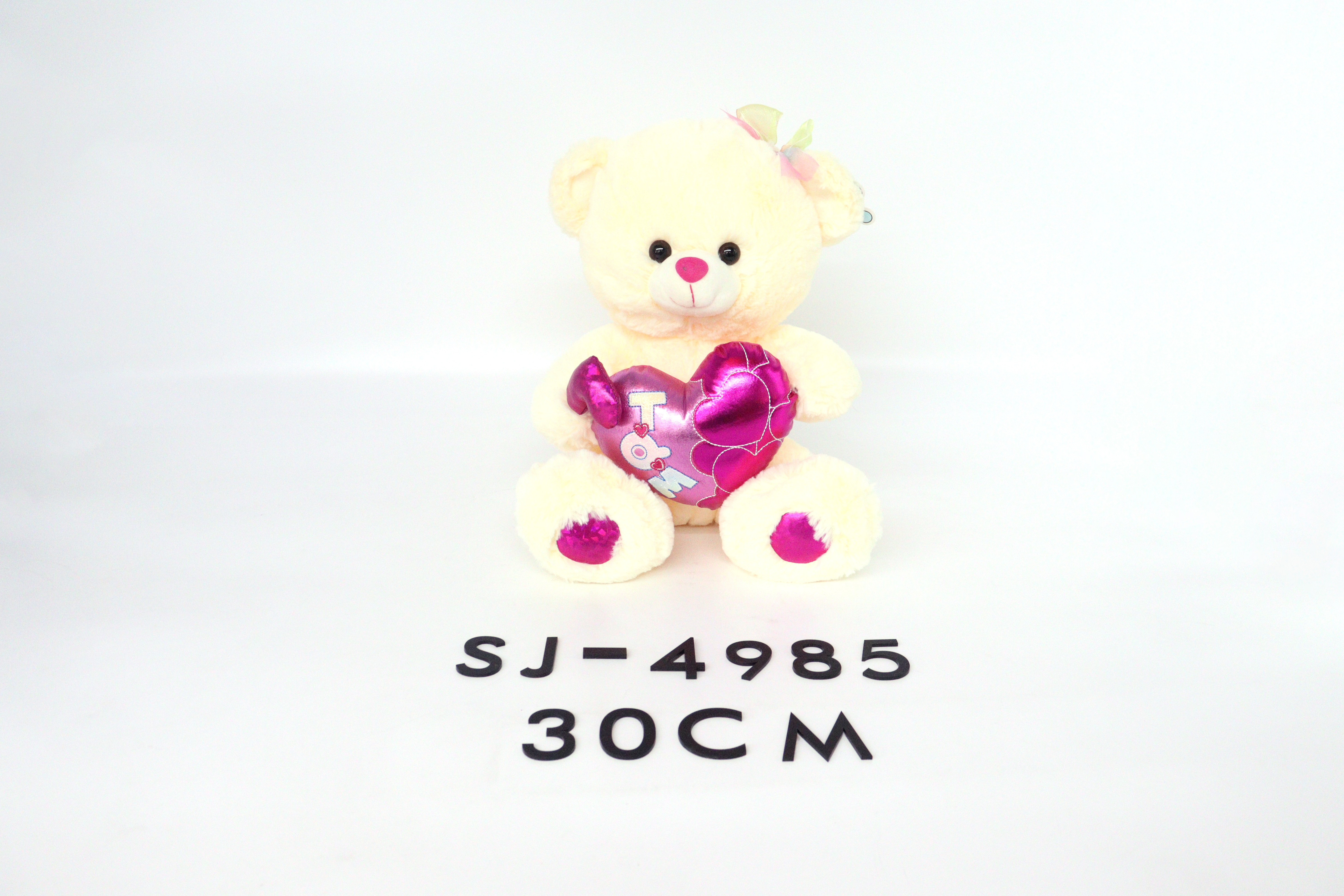 30cm Love Heart Stuffed Teddy Bear Plush Toy 