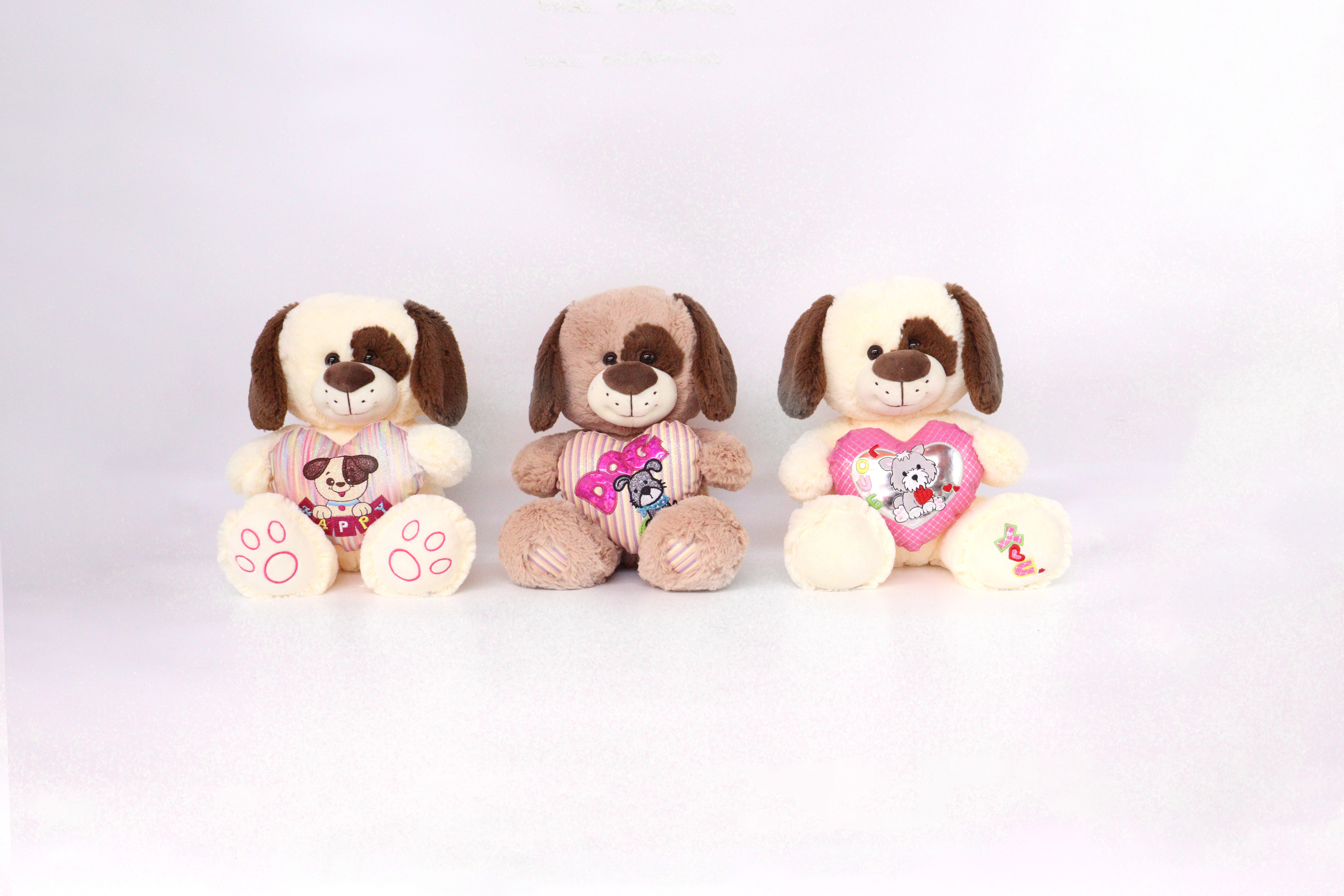 SJ-6390 30CM Stuffed Dog Plush Toy