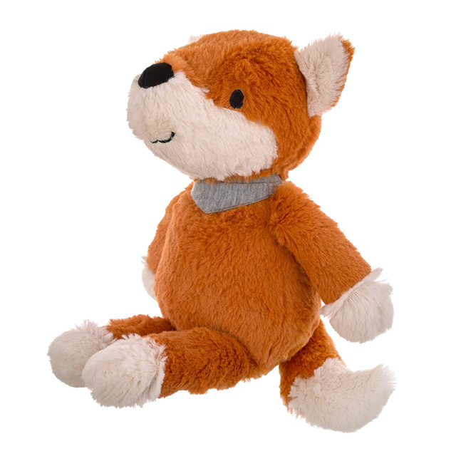Stuffed Animal Fox Plush Toy with Gray Bandana 