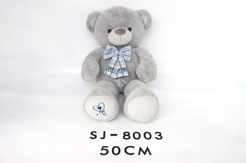 Sj-8003 50cm Stuffed Bowknot Teddy Bear Plush Toy 
