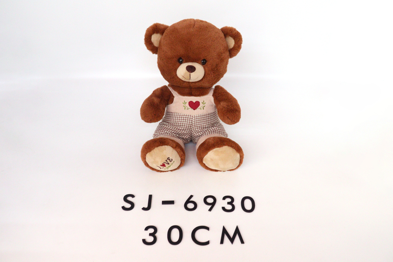 SJ-6930 30CM Stuffed Teddy Bear Plush Toy