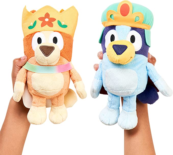 Custom Royal Bluey & Bingo Doll Stuffed Plush Toy