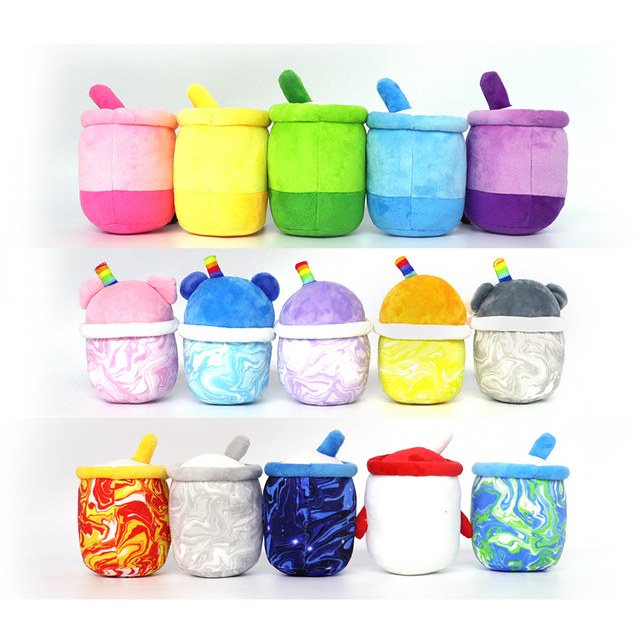 Kawaii Milk Boba Tea Plush Custom Boba Animals Plushie Stuffed Animals Milk Tea Plush