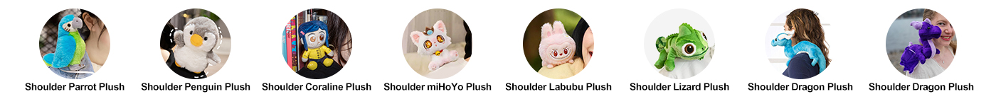 magnetic shoulder plush