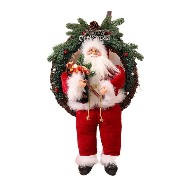  Christmas Plush Doll Stuffed Santa Doll Decoration Toy