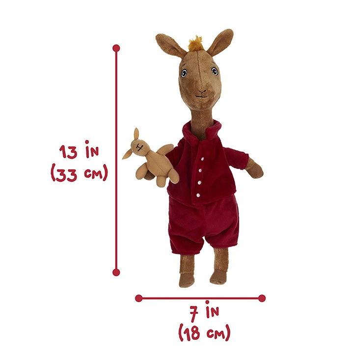 13inch KIDS PREFERRED Llama Red Pajama Large Stuffed Animal Toy