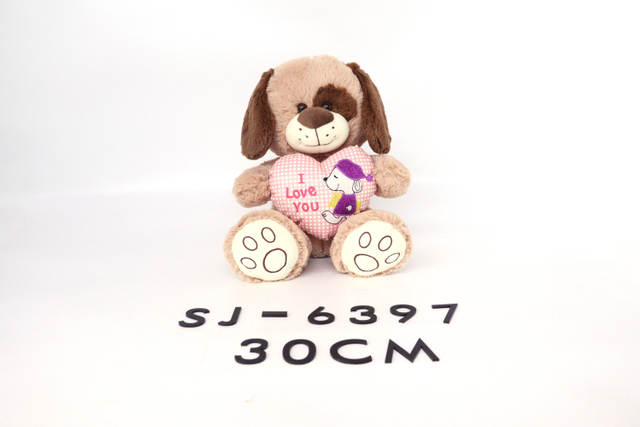 SJ-6397 30CM Stuffed Dog Plush Toy