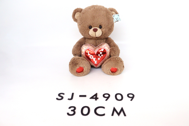 SJ-4909 30CM Stuffed Teddy Bear Plush Toy