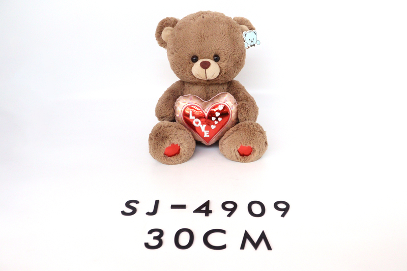 SJ-4909 30CM Stuffed Teddy Bear Plush Toy