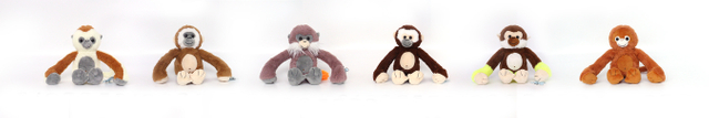 20cm Stuffed Long Arms Monkey Series Plush Toy 