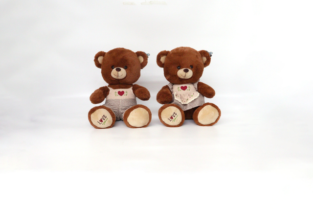 Sj-6929 30cm Stuffed Teddy Bear Plush Toy with Dress