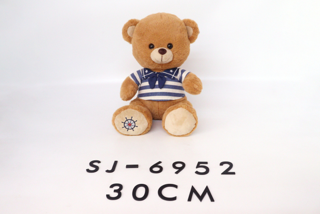 SJ-6952 30CM Stuffed Teddy Bear Plush Toy