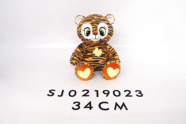 Sj0219023 34cm Luminous Tiger Stuffed Plush Toy