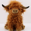 Brown Highland Cow with Mooing Sound,Soft Cuddly Farm Toy,Naturli Eco-Friendly Plush