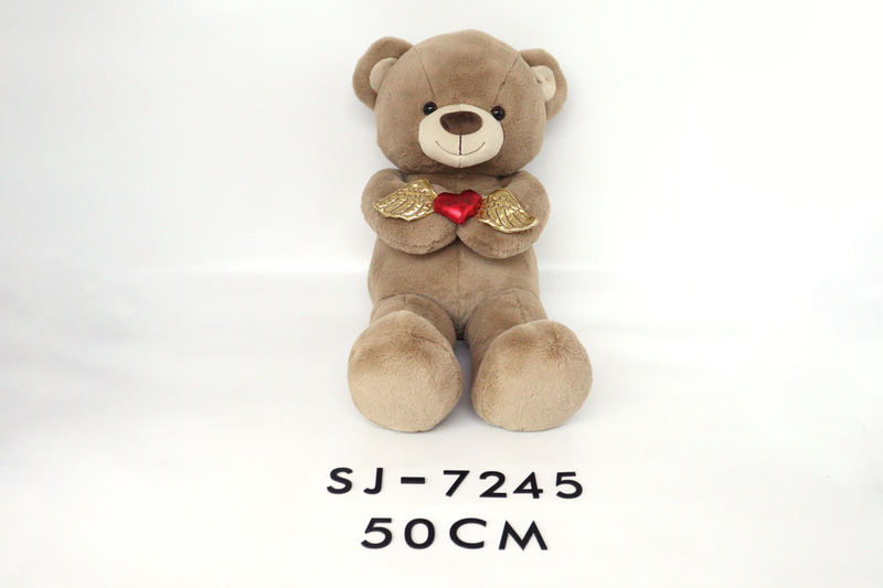 Sj-7245 50cm 60cm Stuffed Love Wing Teddy Bear Plush Toy 