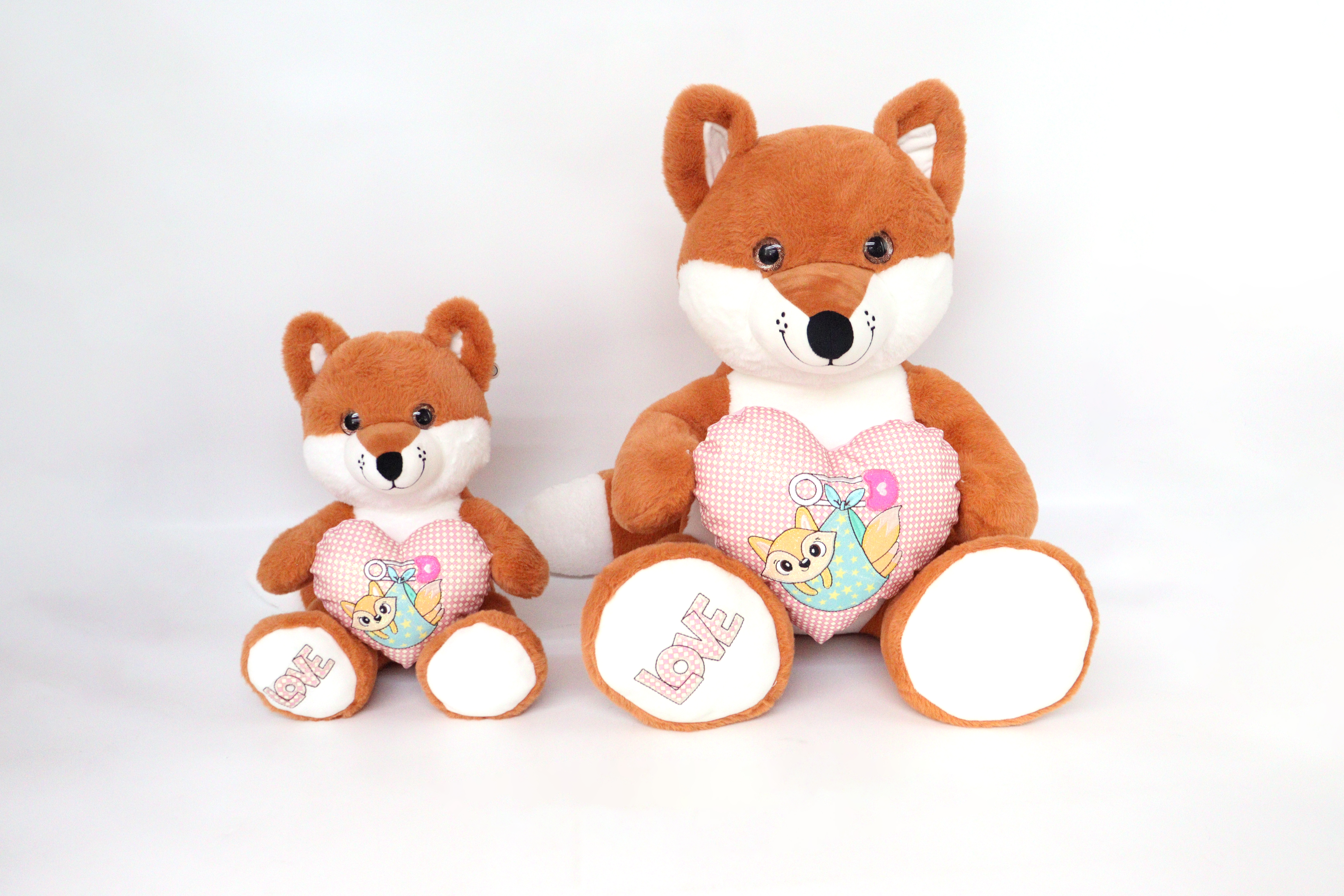 SJ-7164 32cm 50cm Stuffed Fox Plush Toy