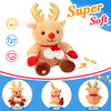 Christmas Reindeer Elk Toy Led Light Stuffed Animal Plush Toy