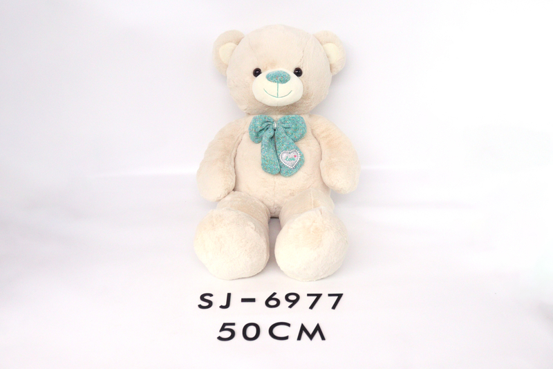 Sj-6977 50cm Stuffed Bowknot Teddy Bear Plush Toy 
