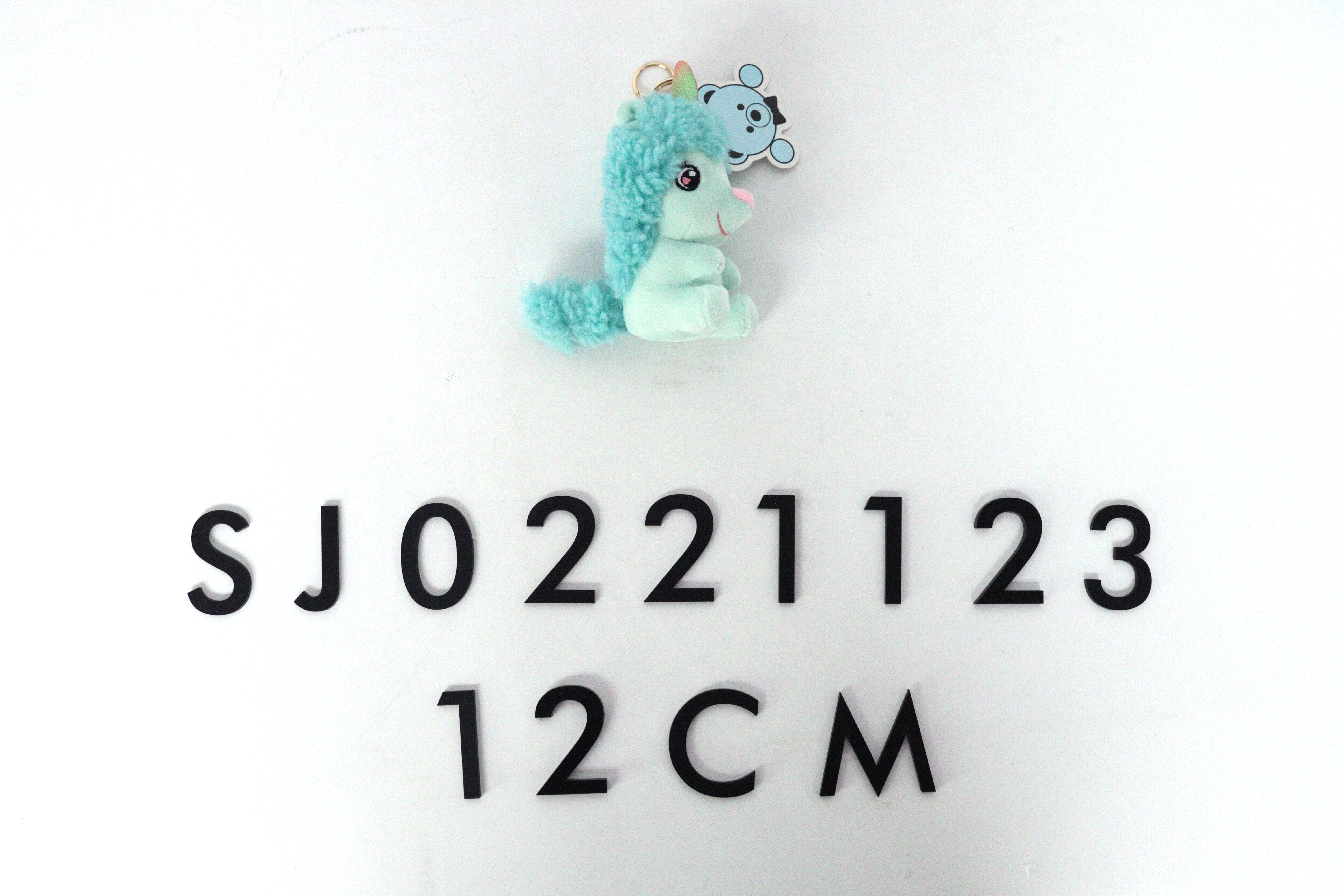 Sj0221123 12cm Stuffed Unicorn Plush Toy Keychain 