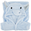 0-9 Months Baby Unisex Soft Baby Plush Blue Elephant Animal Face Bathrobe