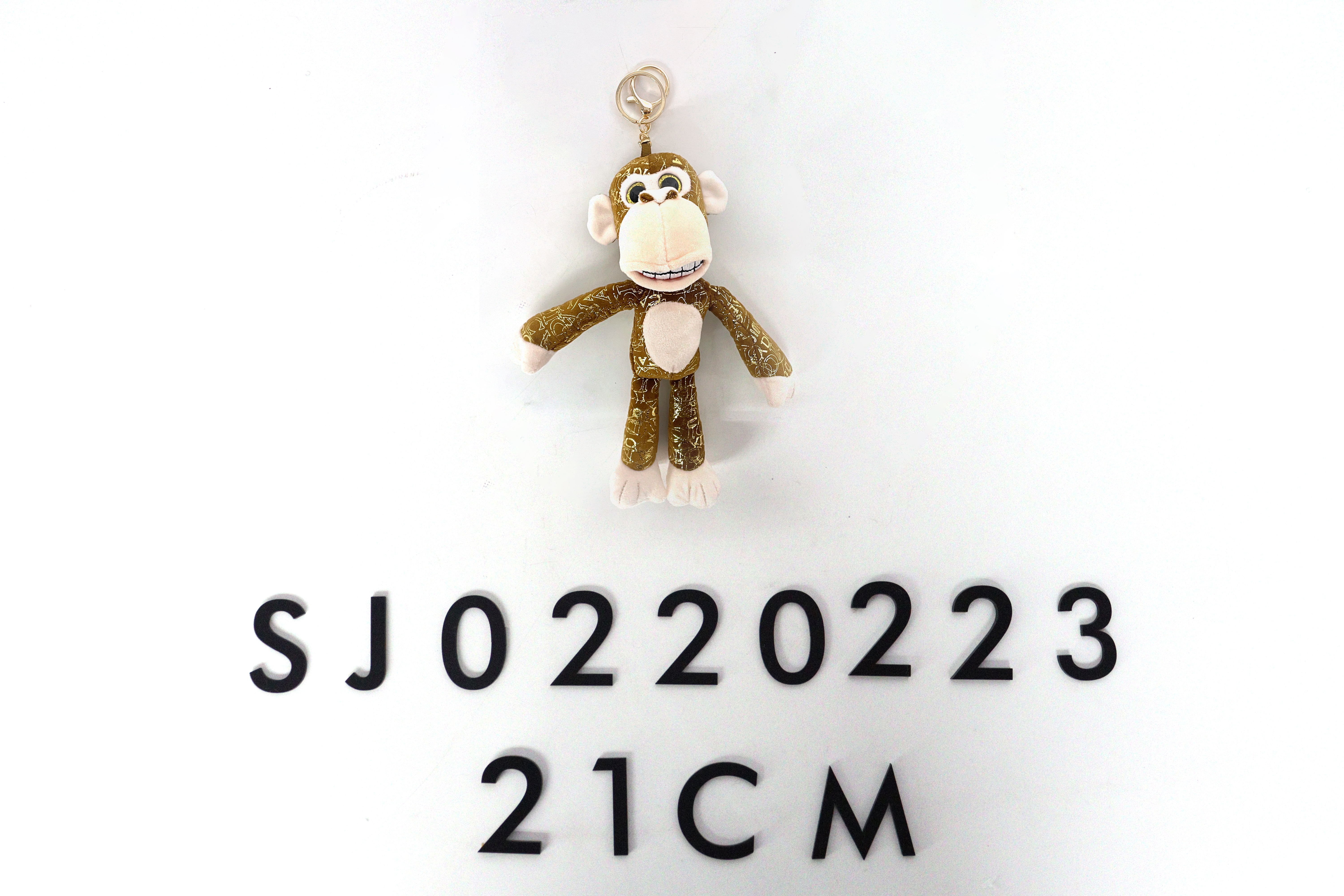 21cm Stuffed Monkey Plush Keychain 