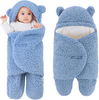 3-6 Months Newborn Plush Swaddle Blankets,Cute Bear Infant Clothes Baby Sleeping Bag