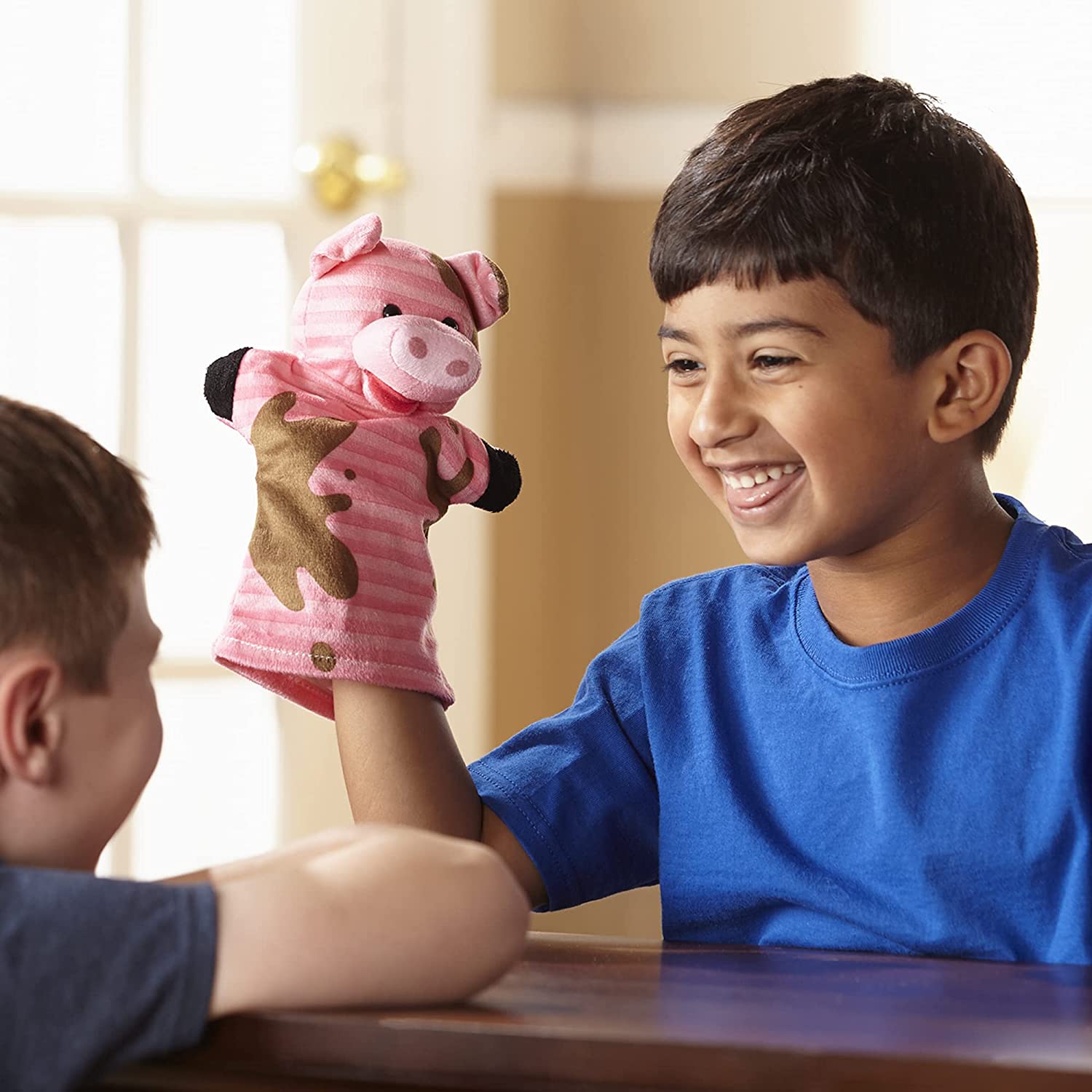 Farm Friends Hand Puppets,Cow, Horse, Sheep, and Pig Hand Puppets