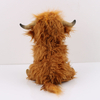 Brown Highland Cow with Mooing Sound,Soft Cuddly Farm Toy,Naturli Eco-Friendly Plush