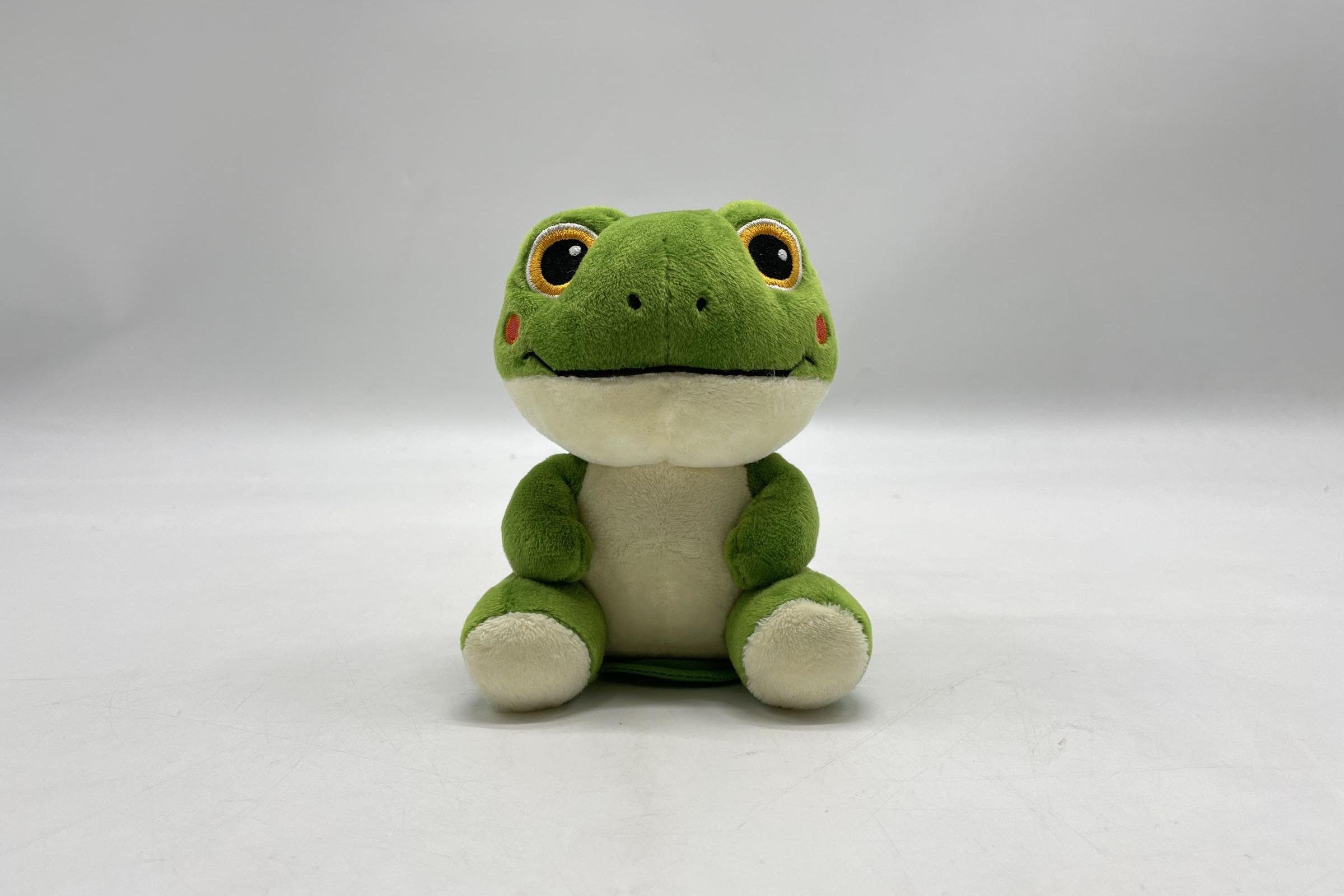 Custom Magnetic Frog Shoulder Sitter Plush Toy