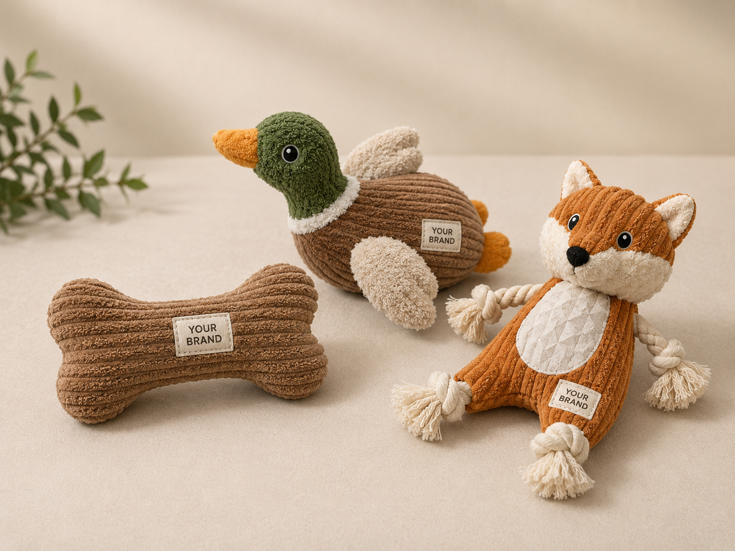 Crinkle plush pet toy with sensory sound paper layer