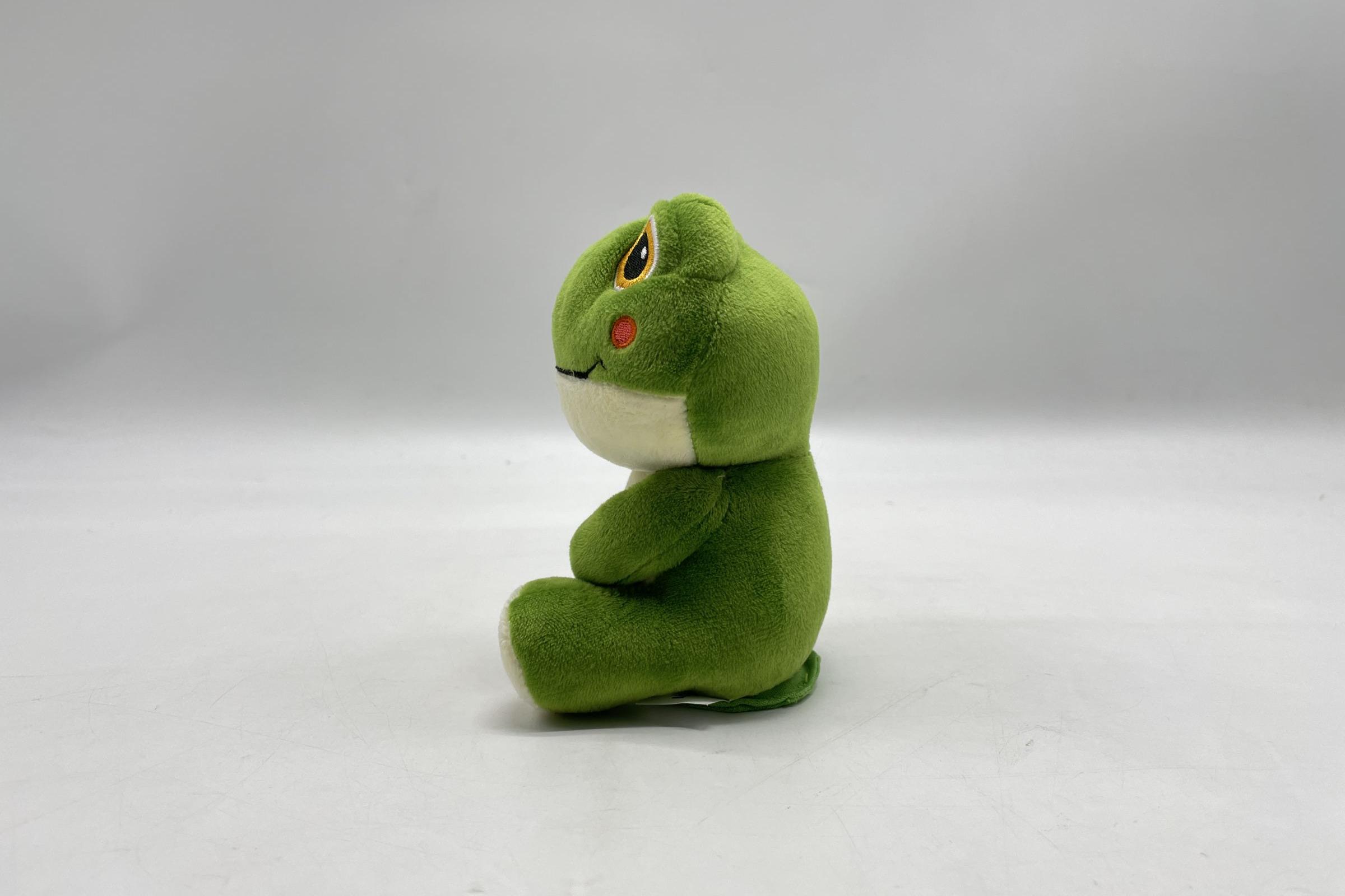 Custom Magnetic Frog Shoulder Sitter Plush Toy